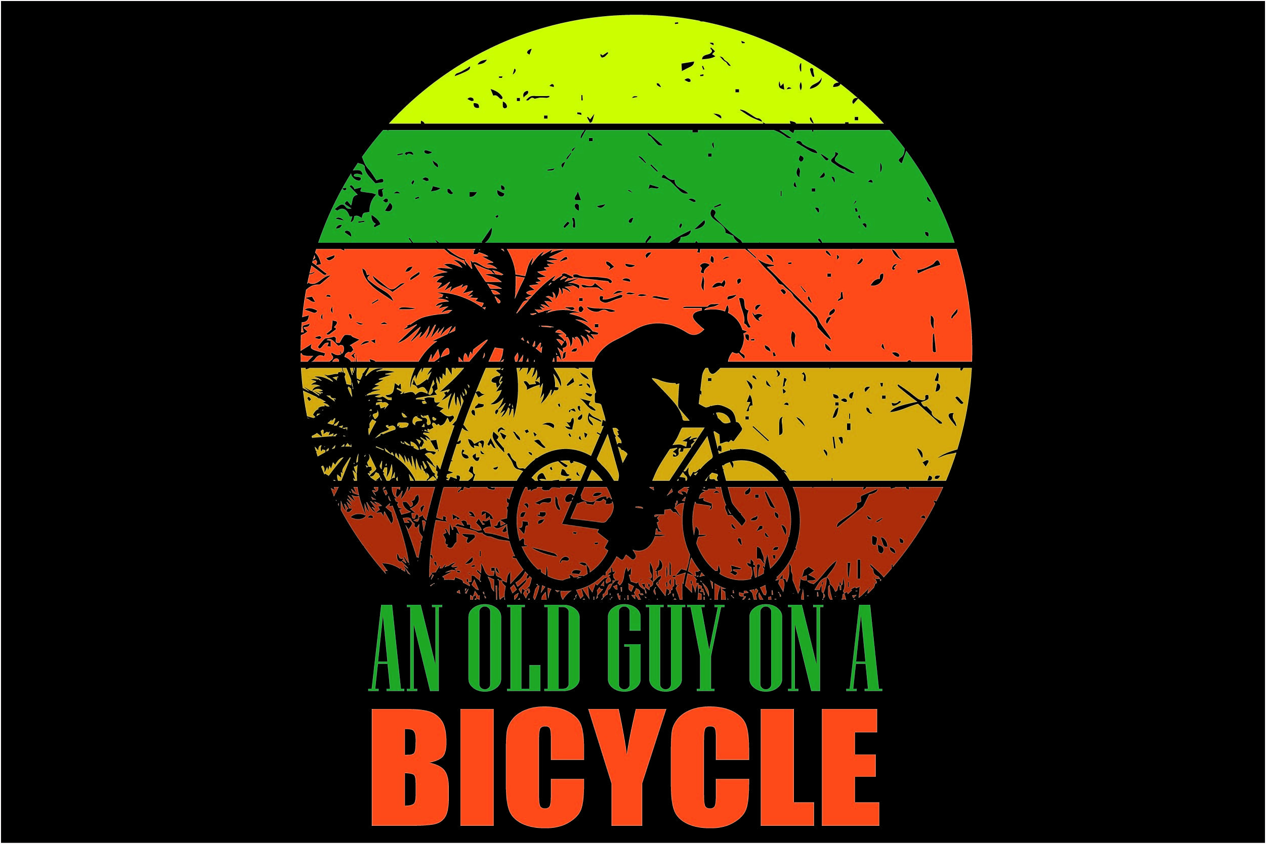 An OLD GUY on a BICYCLE Graphic by PixiMPerfect · Creative Fabrica