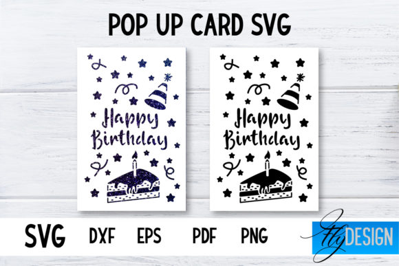 Birthday Pop Up Card SVG | 3d Card SVG | Graphic by flydesignsvg ...