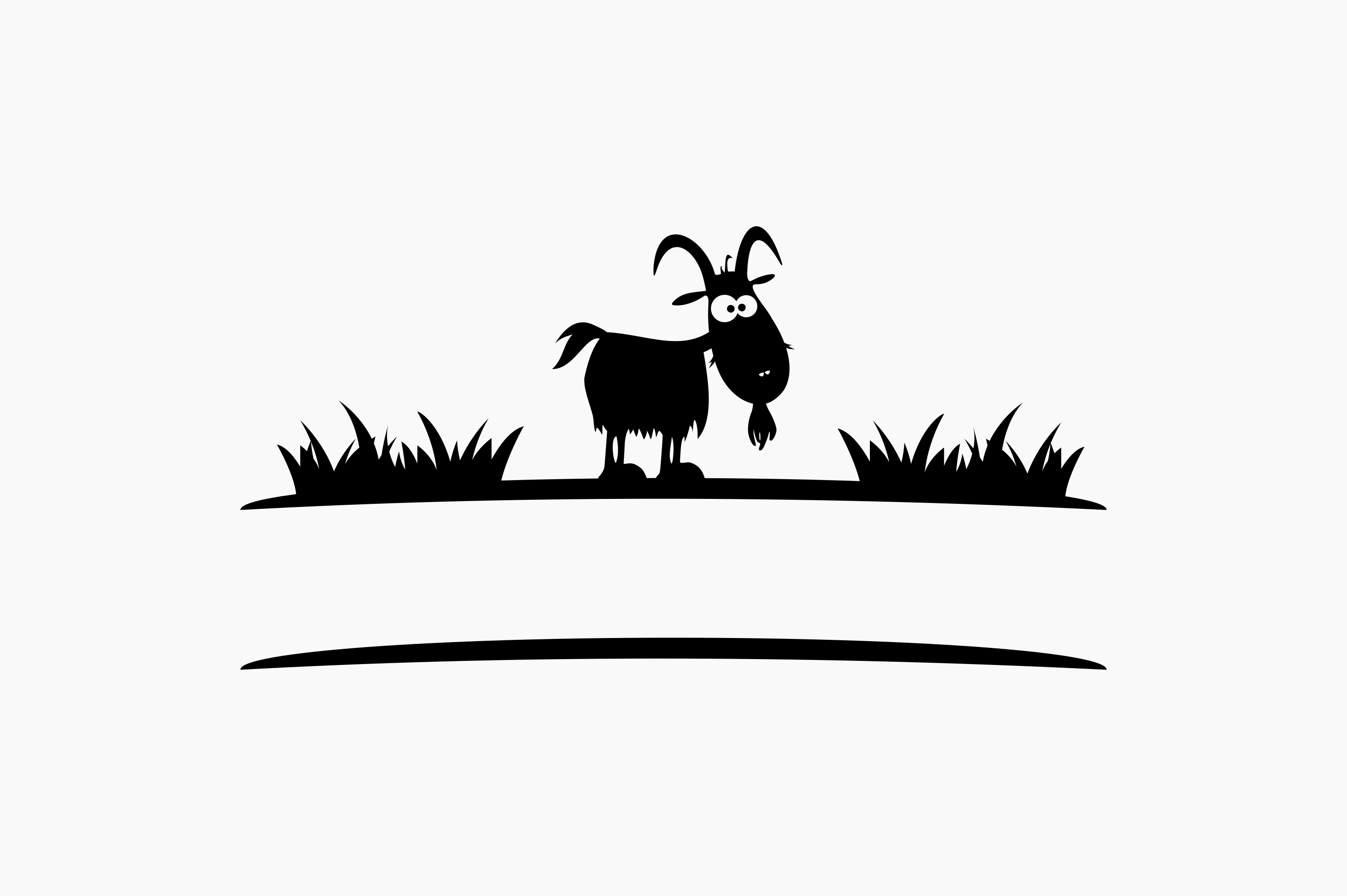 Goat Monogram Graphic By Berridesign · Creative Fabrica