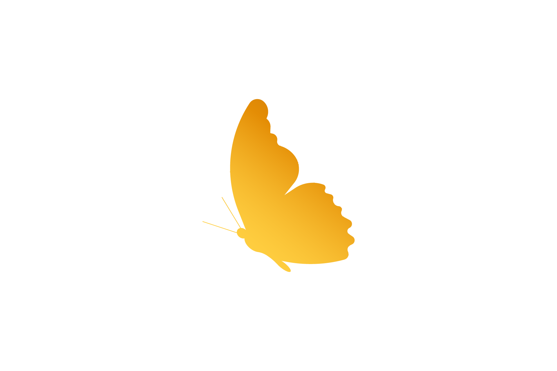 Gold Butterflies and Azalea · Creative Fabrica