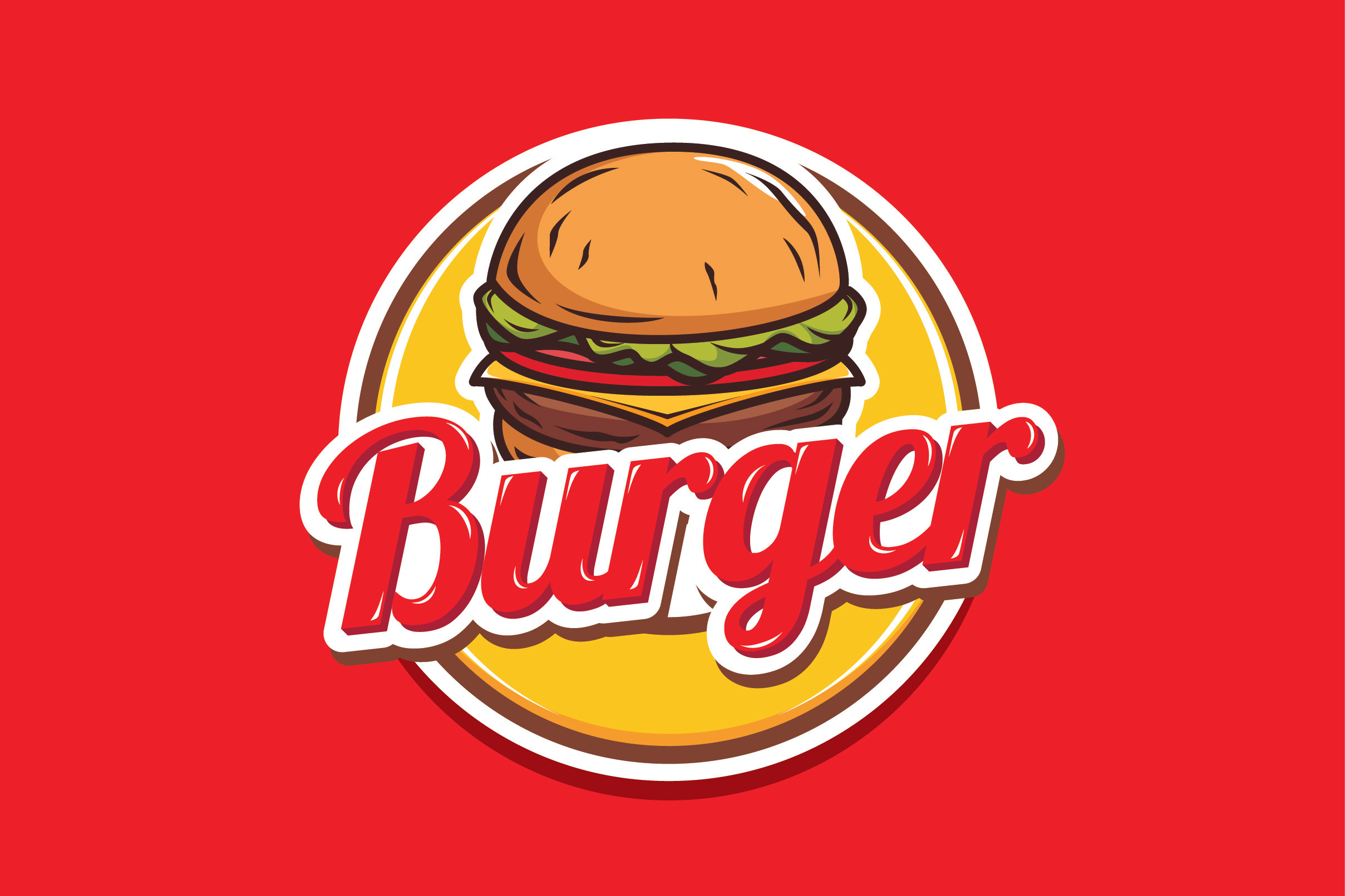 burger logo design