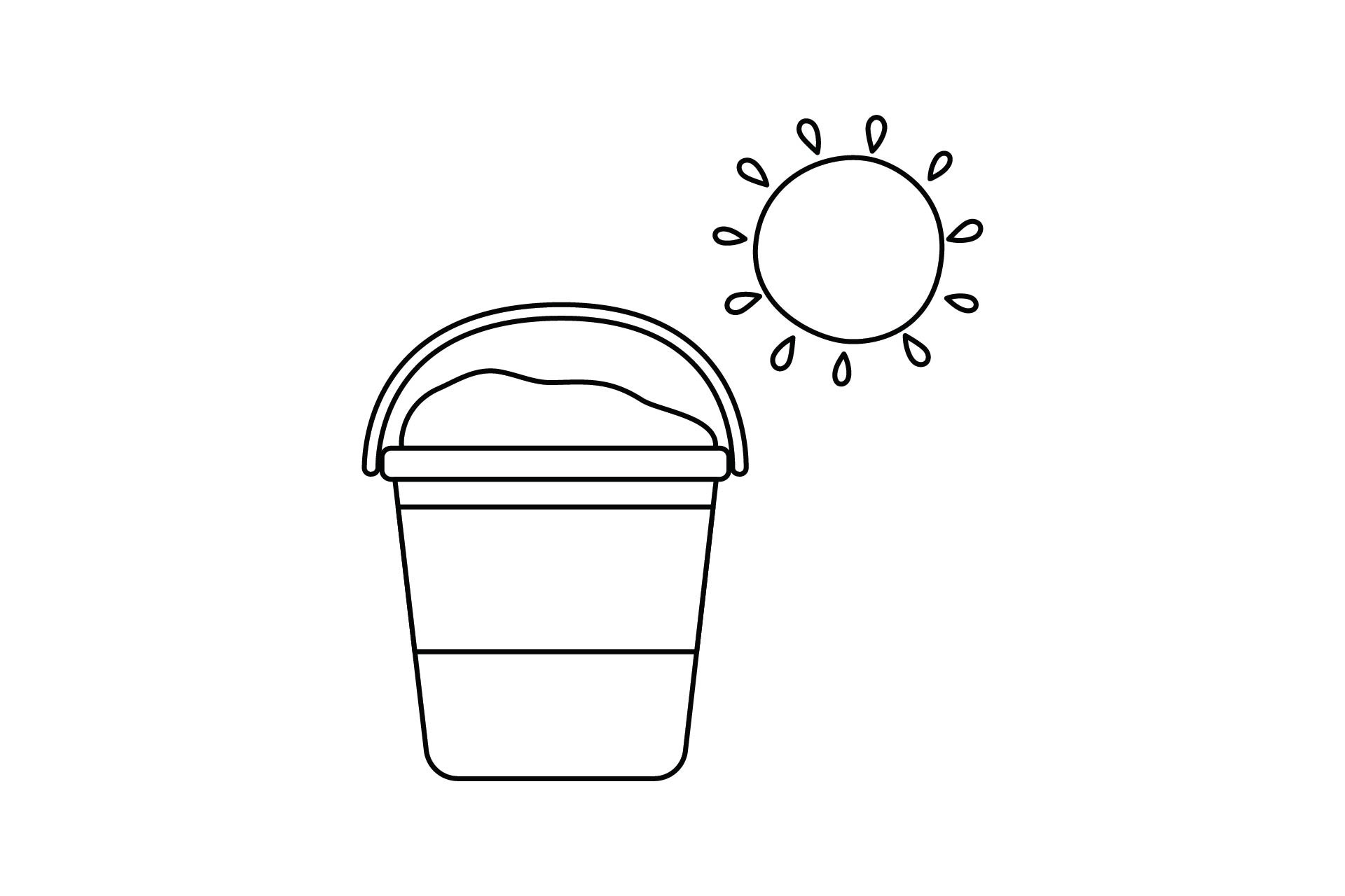 Beach Sand Bucket Outline Icon Graphic by valeriestudioo.id · Creative ...