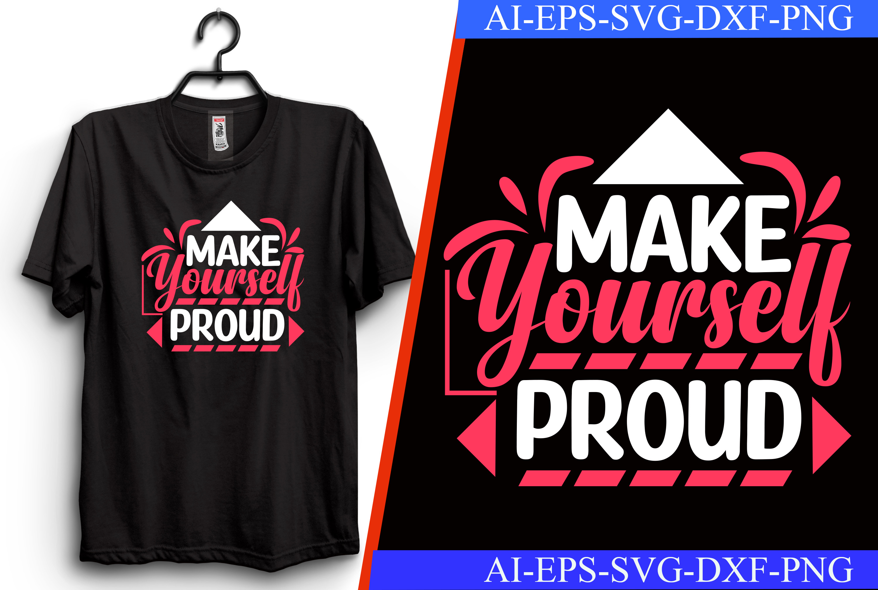 Make Yourself Proud Typography Quotes Graphic by mahabubgraphics84 ...
