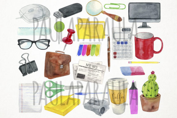 CLIP ART - Art Supplies - for commercial and personal use