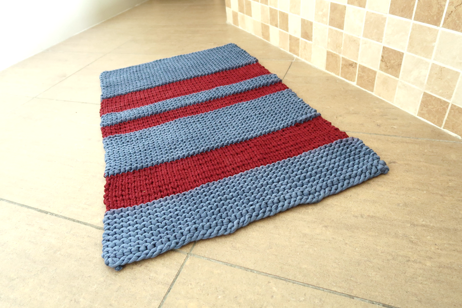 Chunky Knit Rug Bath Mat Graphic by Knitting with Chopsticks · Creative  Fabrica