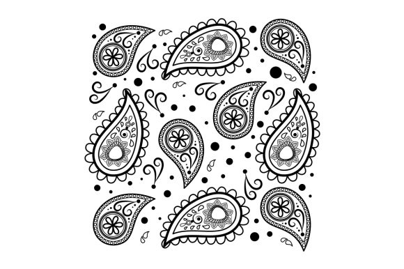 Paisley Pattern SVG Cut file by Creative Fabrica Crafts · Creative Fabrica