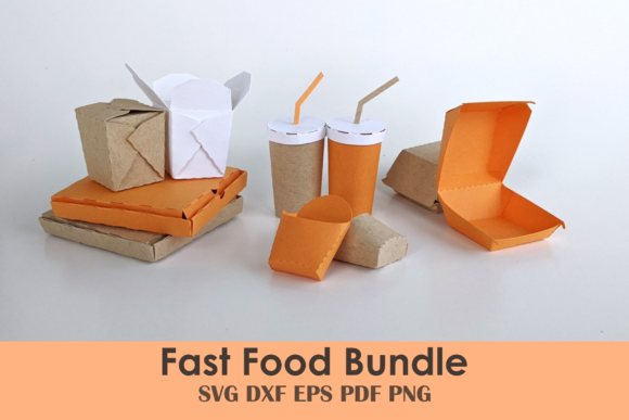 Fast Food Box Mini Template Bundle Graphic by Hey JB Design · Creative  Fabrica