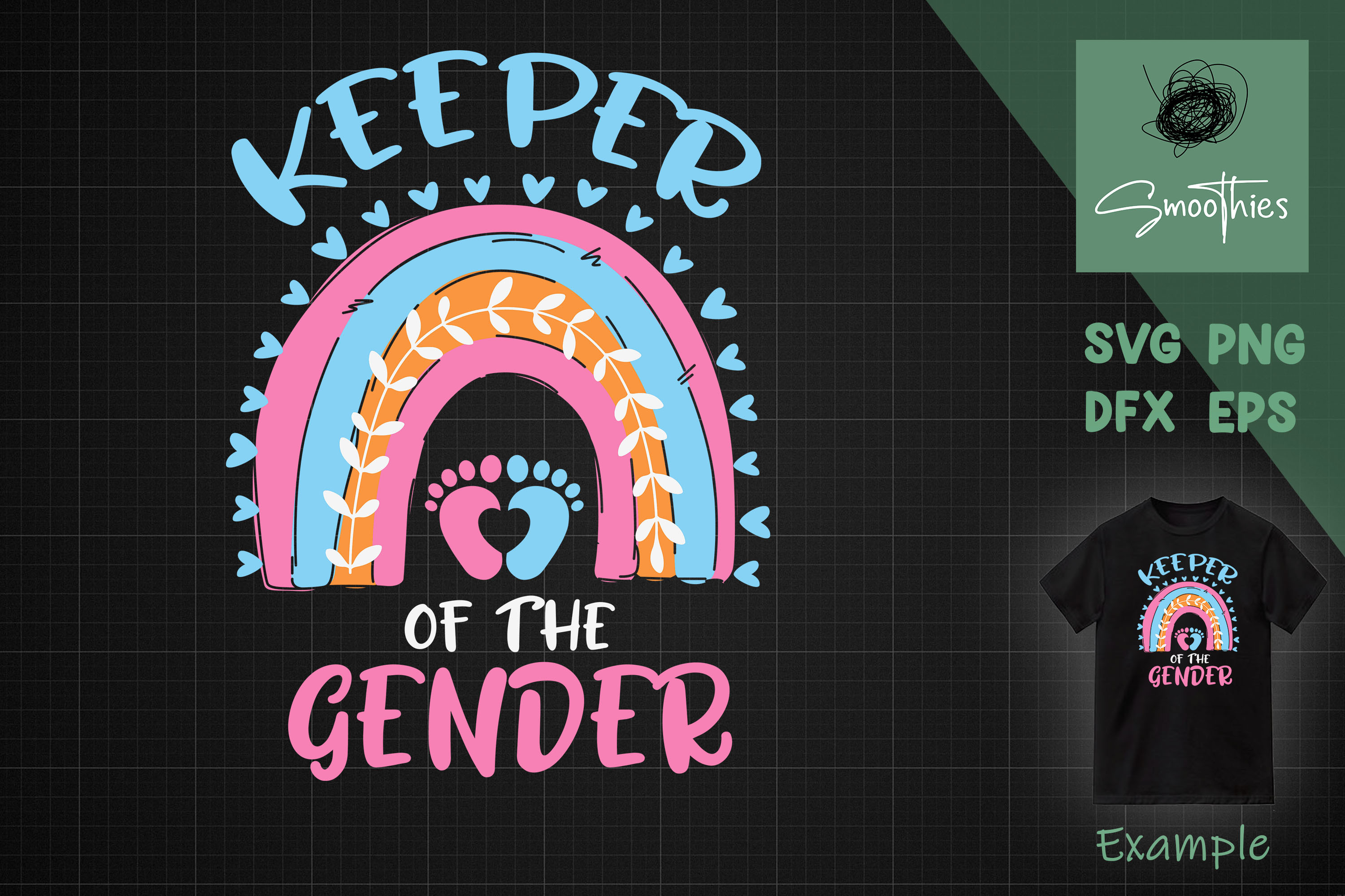 Keeper Of The Gender Gender Reveal Svg Graphic By Smoothiesart · Creative Fabrica 