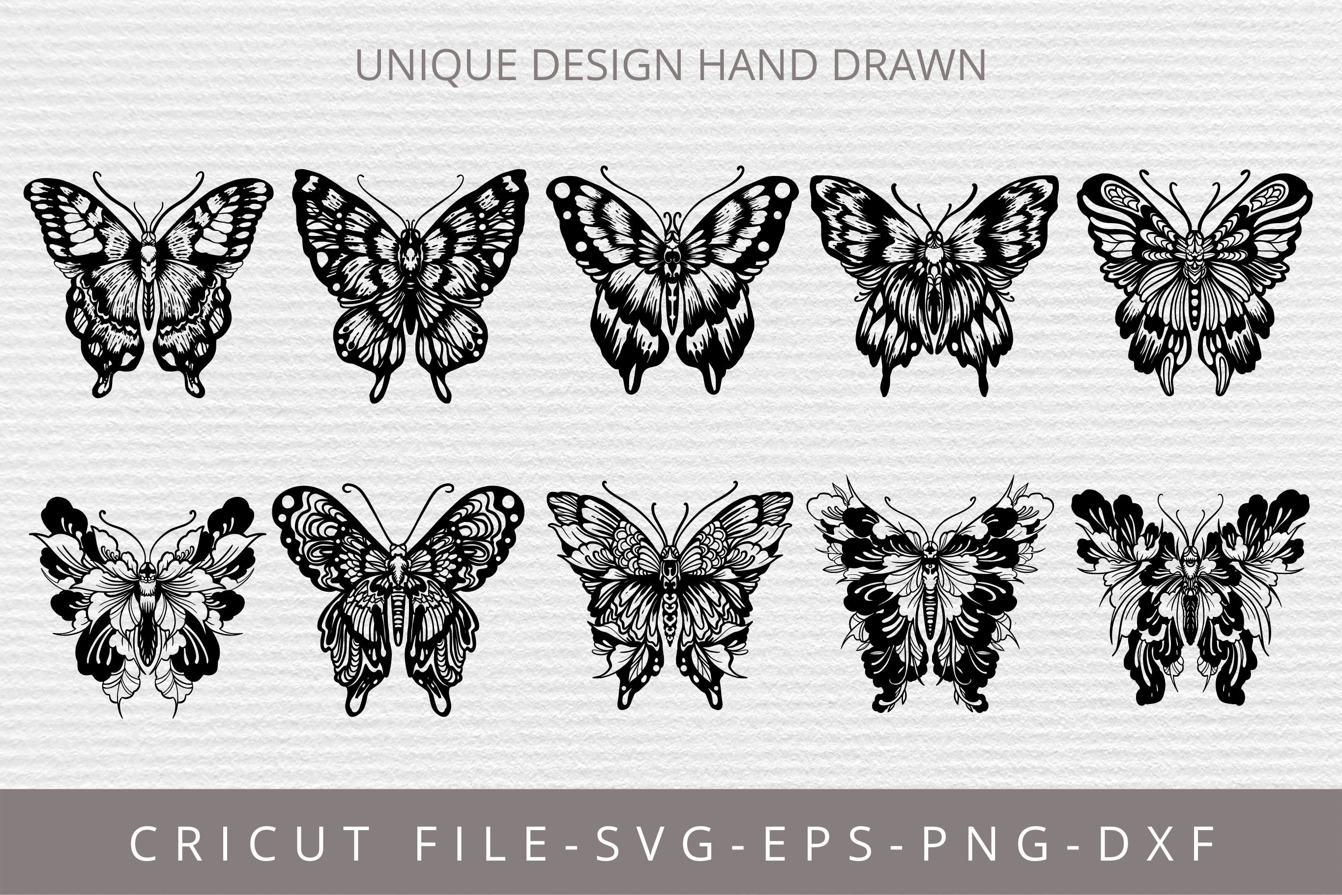 Butterfly Flower SVG. Butterfly Flower Graphic by tattooworker ...