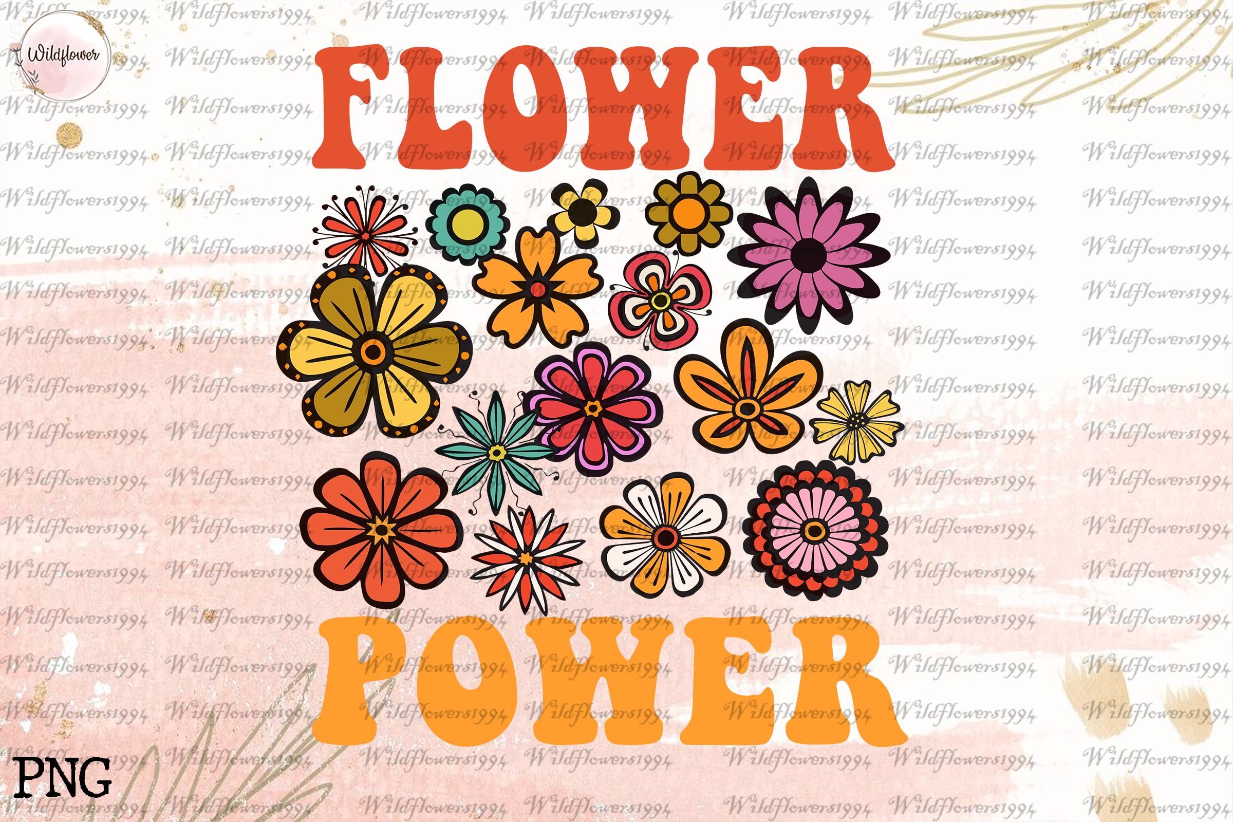 70s flower power