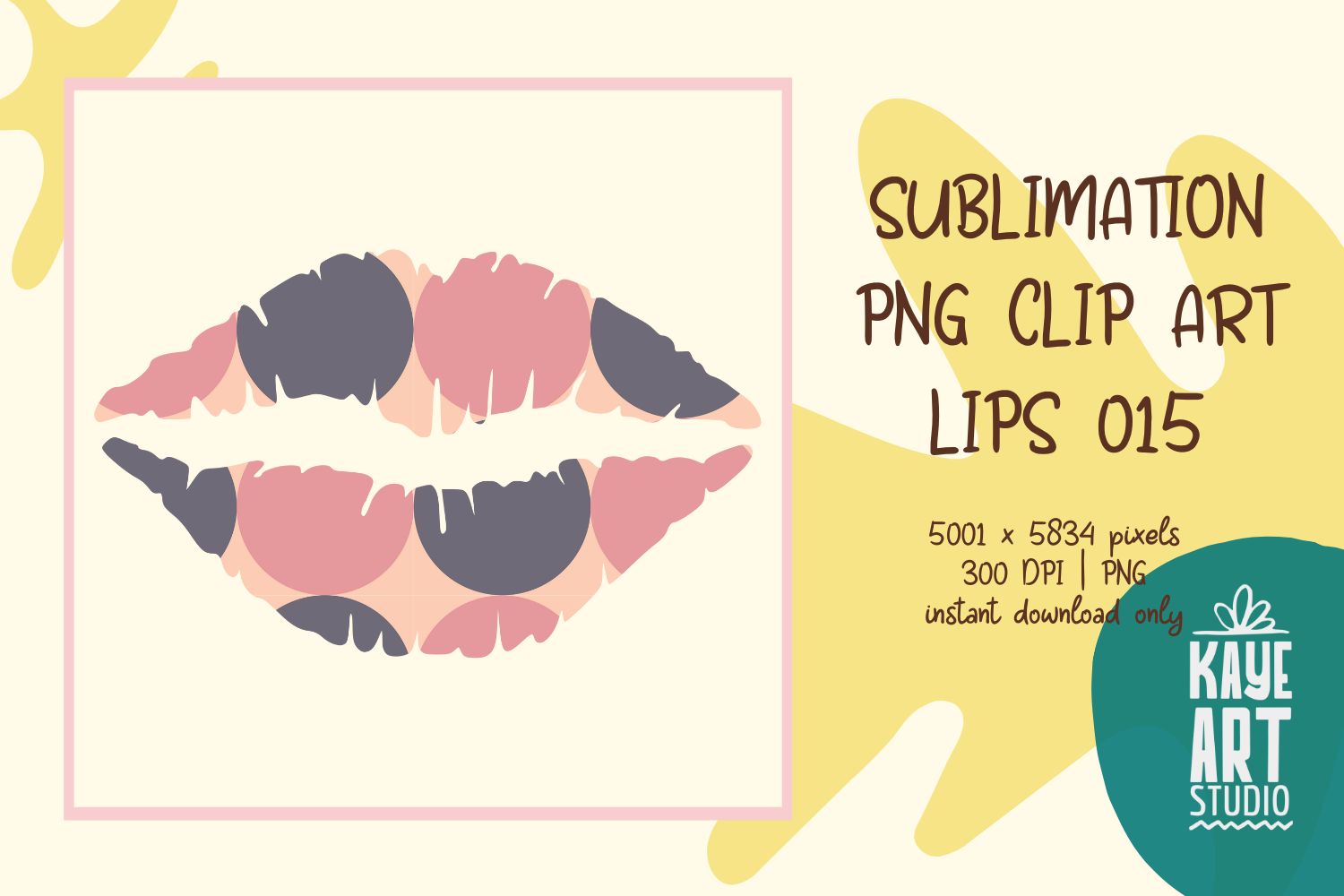 Lips Sublimation PNG Clip Art 015 Graphic by kayeartstudio · Creative ...