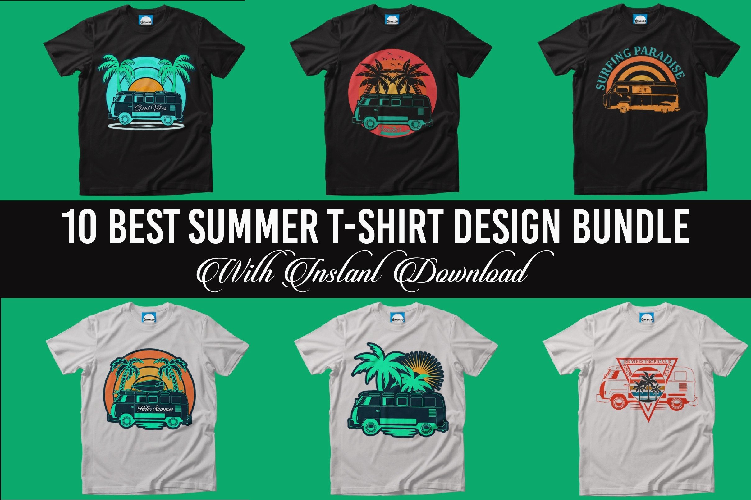 10 Best Summer T-Shirt Design Bundle Graphic by design spring ...