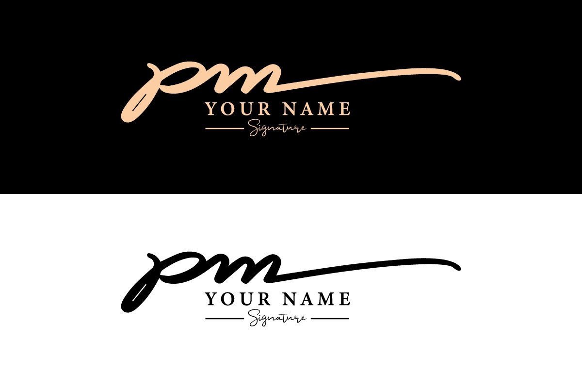 PM Initial Letter Graphic by graphicfirozkabir · Creative Fabrica