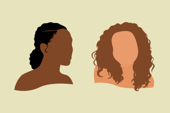 free curly hair clipart