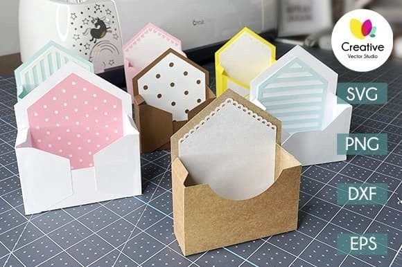 Envelope Storage Box Template SVG Graphic by CraftAddicted · Creative  Fabrica