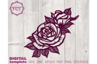 Floral SVG Bouquet Roses Flowers Cricut Graphic by Fine Cutting ...