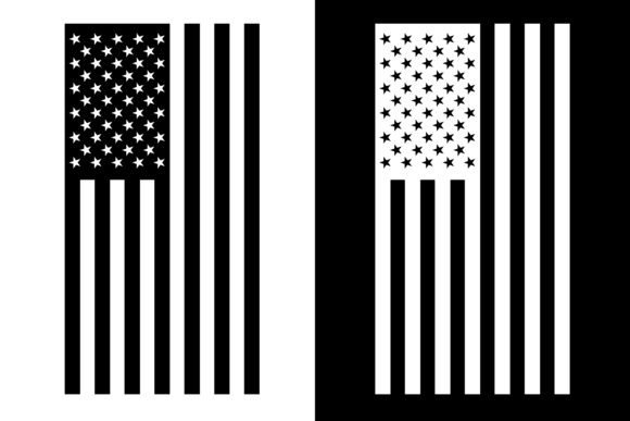 USA Monochrome Flag Graphic by LooksGoodOnYou · Creative Fabrica