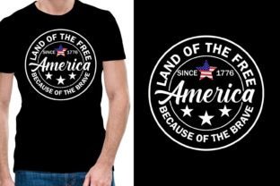 Land of the Free Independence Day Tshirt Graphic by sahirtshirt ...