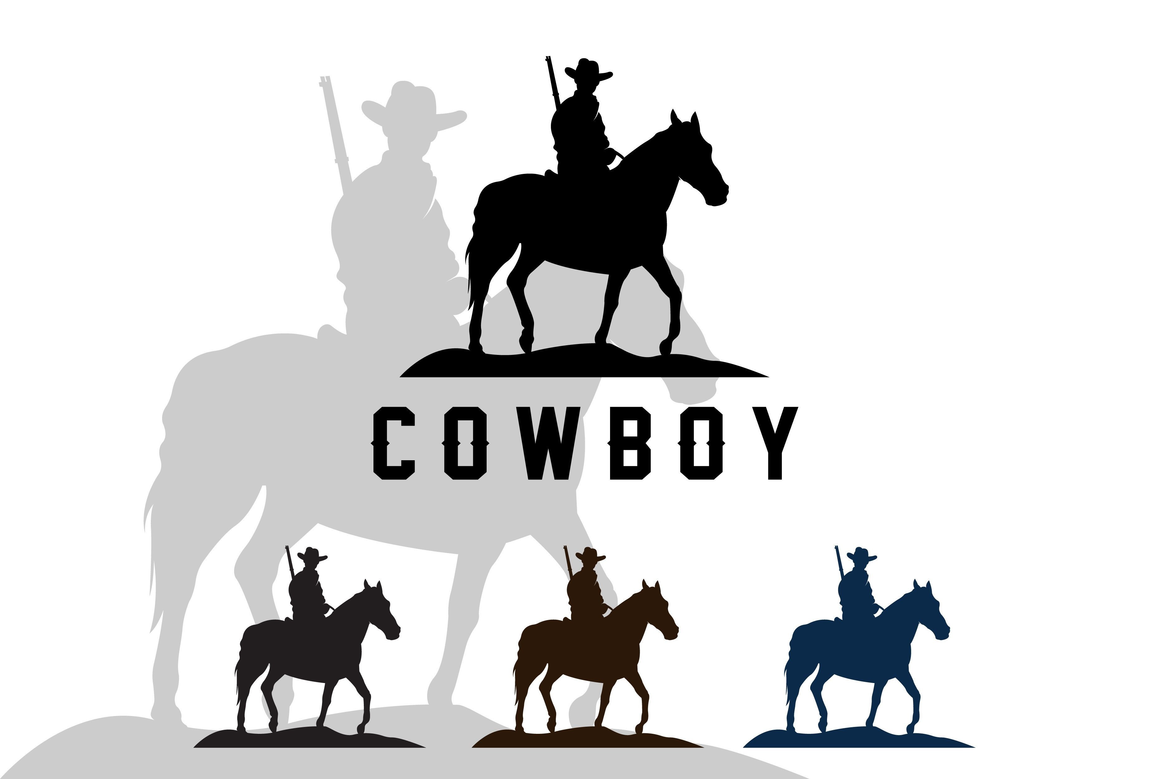 Horse Cowboy Bundle Set Logo Graphic by AR Graphic · Creative Fabrica