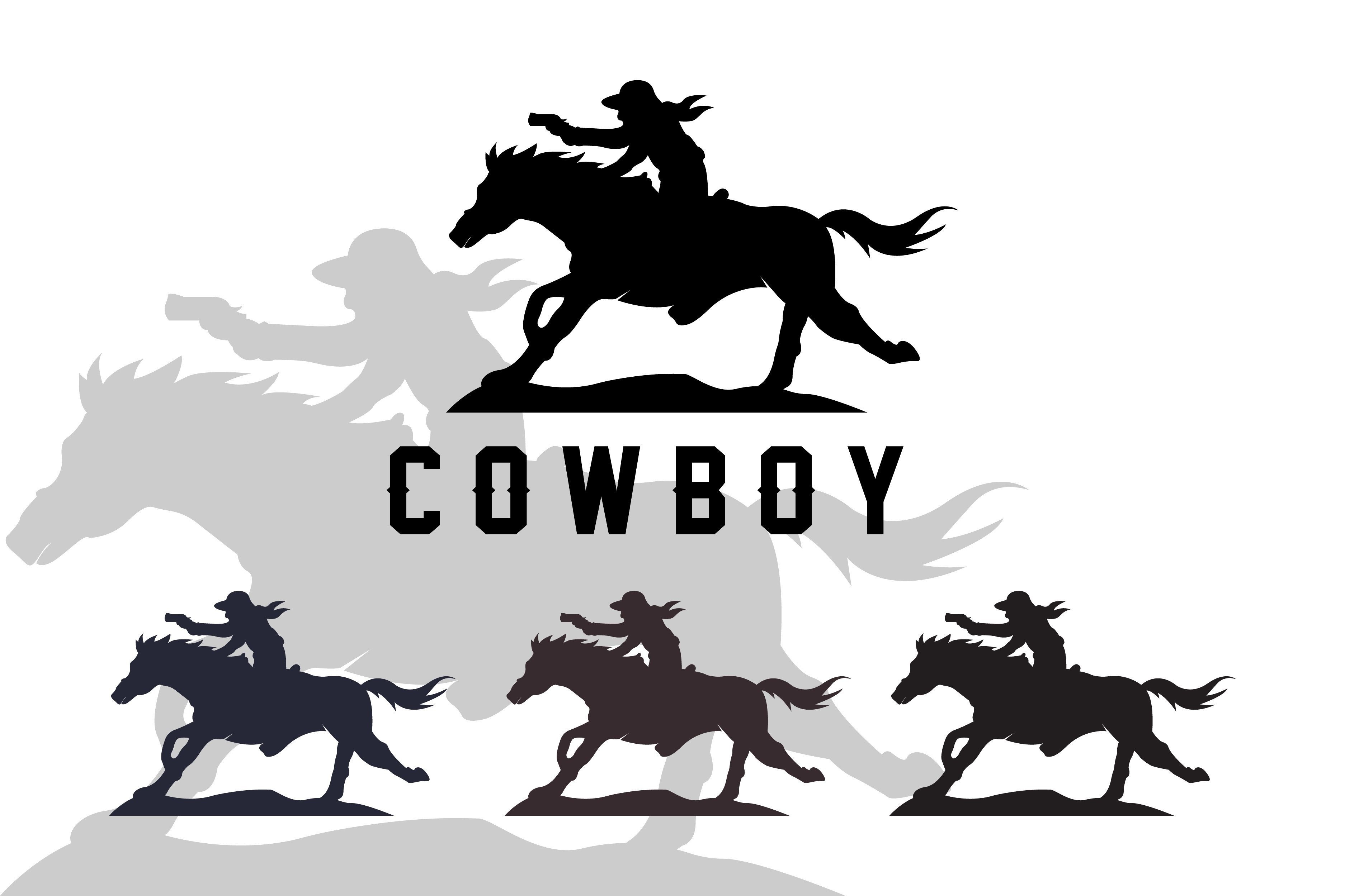 Horse Cowboy Bundle Set Logo Graphic by AR Graphic · Creative Fabrica