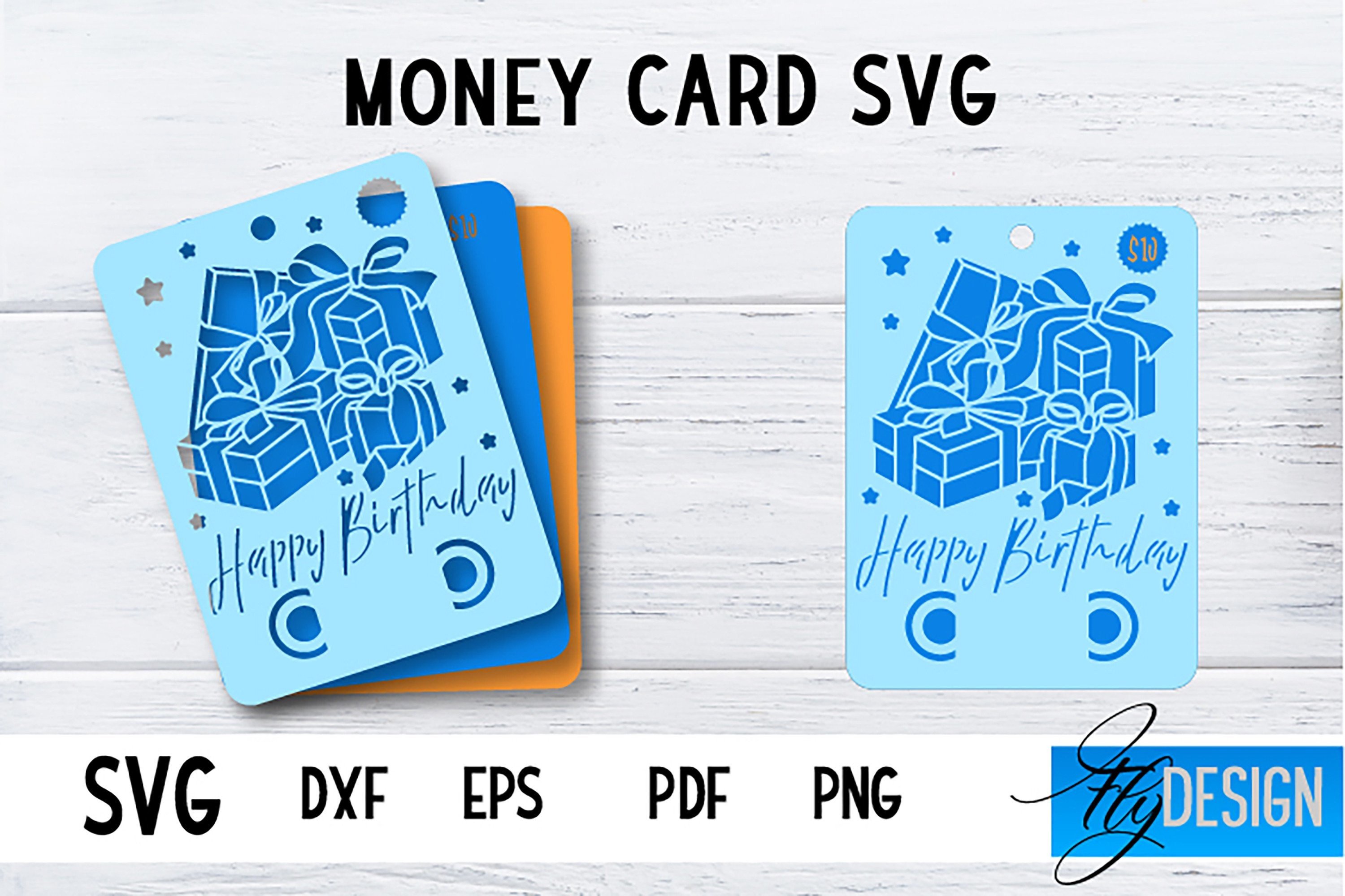 Money Card SVG | Happy Birthday Money Graphic by flydesignsvg ...