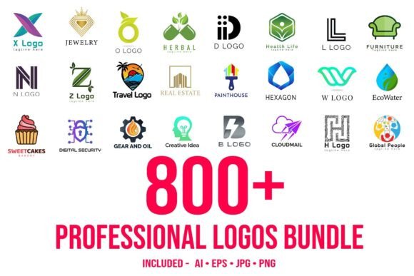 Creative Logo Templates (2023) | Printable Logo Designs - Creative Fabrica