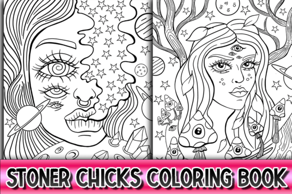 Stoner Coloring Book Pages You Stock Vector (Royalty Free) 1804858300