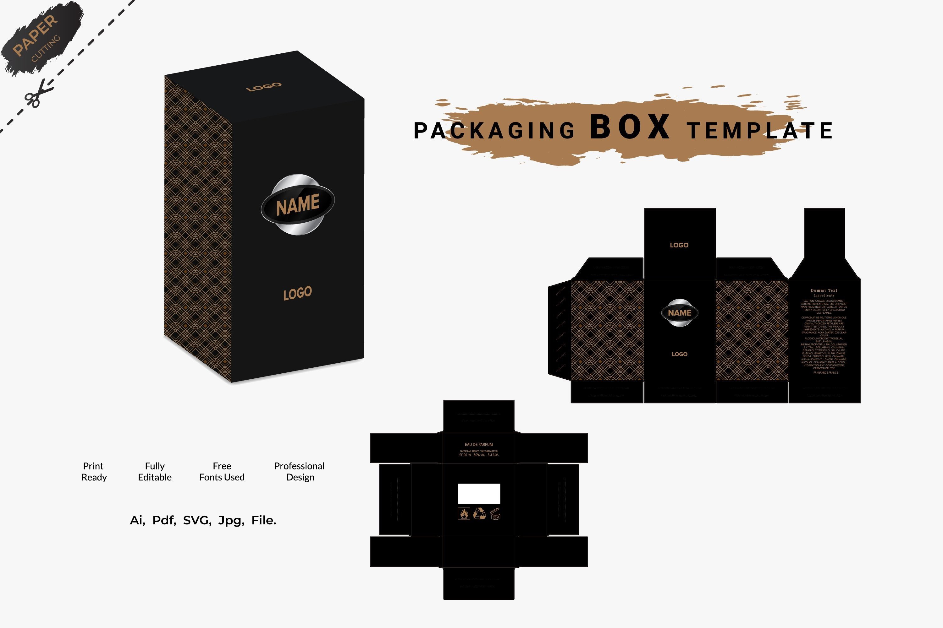 Luxury Perfume Packaging 3d Box Design Graphic by sumonuix · Creative  Fabrica