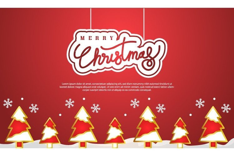 Christmas Template Banner Background Graphic by Muhammad Rizky Klinsman ...
