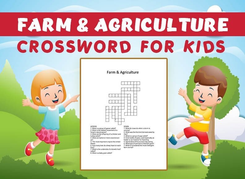 Farm Agriculture Crossword Puzzle for Grafika przez BOPIXEL