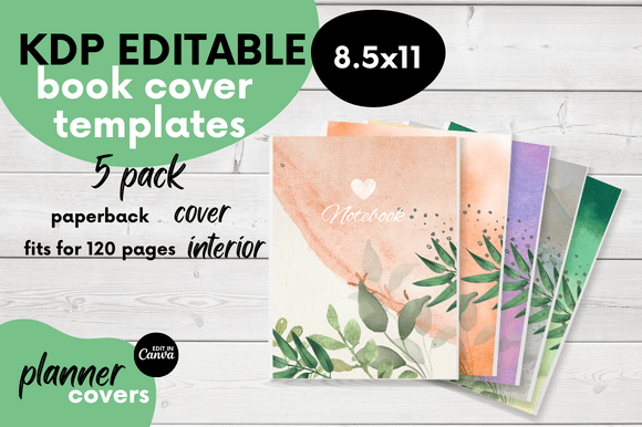 Cover Notebook Template/KDP Book Cover Graphic by Nann Digital Art ...