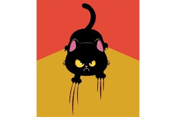 Very Angry Cat Graphic by Cartoon Shop · Creative Fabrica