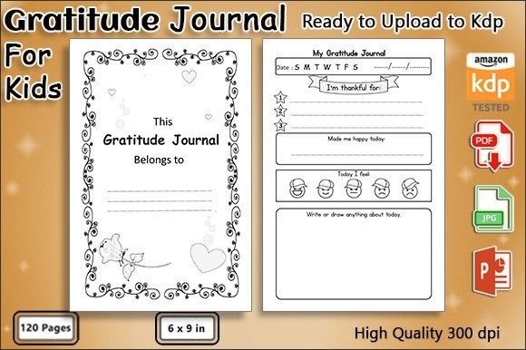 My Happy Gratitude Journal for Kids: Gratitude Journal Book with
