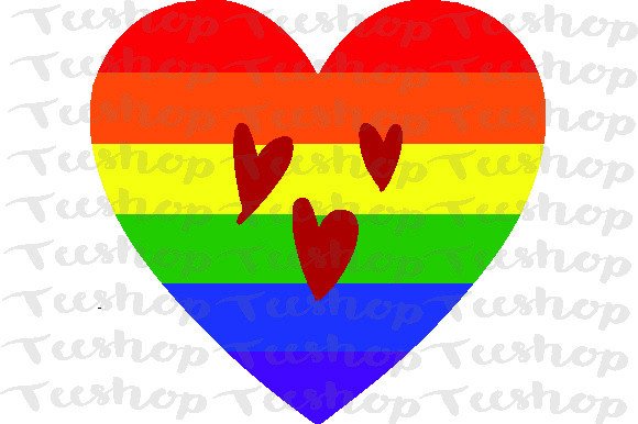 Rainbow Heart SVG Graphic by TEESHOP · Creative Fabrica