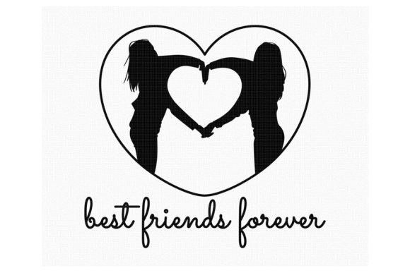 Desenhos de BFF (Best Friends Forever) para colorir