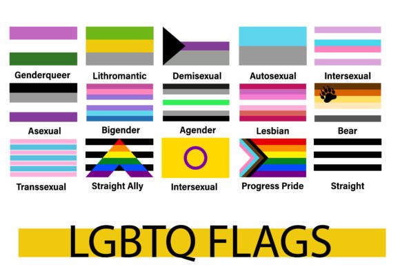 30 LGBTQ Flags Graphic by LooksGoodOnYou · Creative Fabrica
