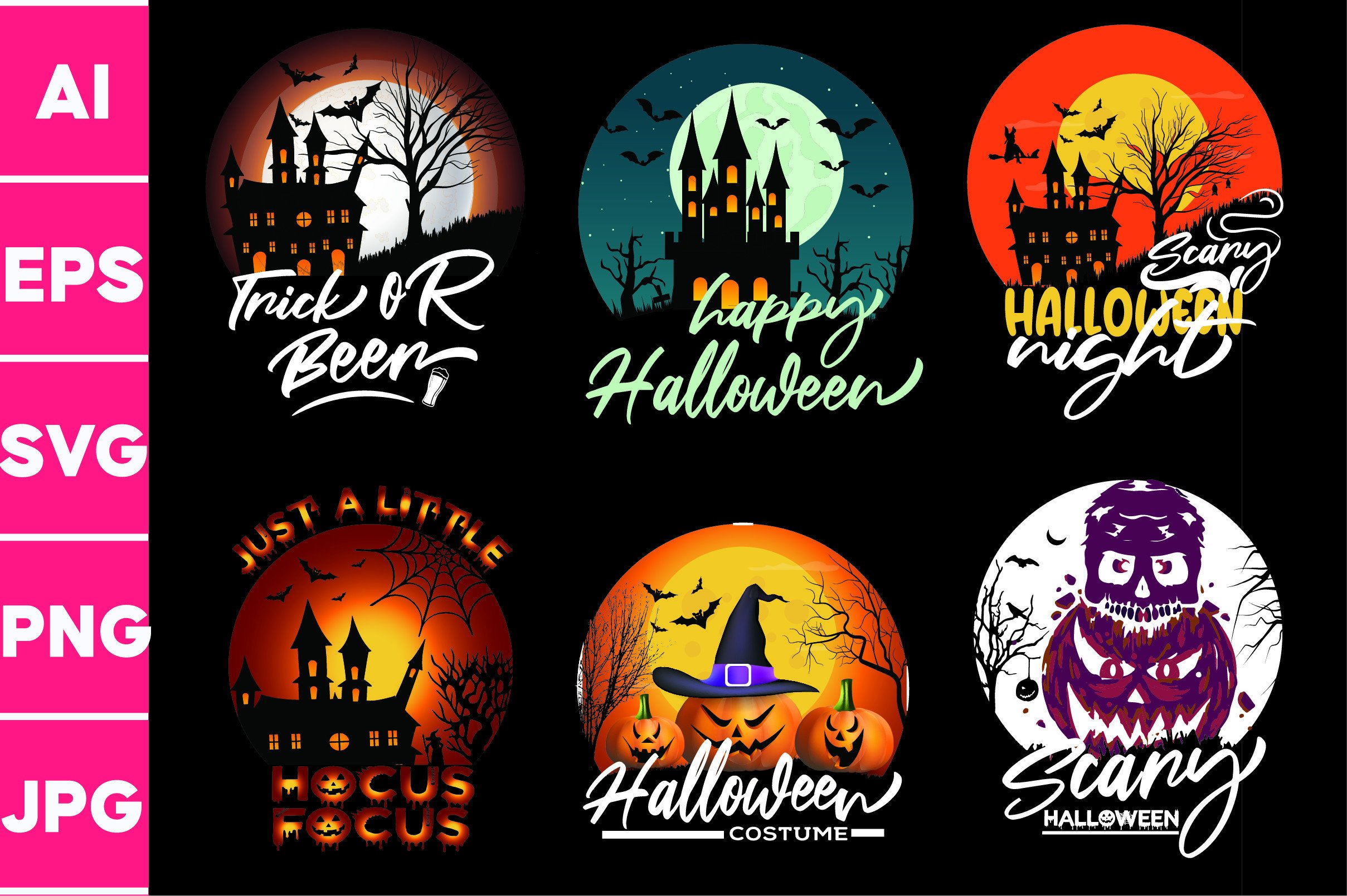 Halloween Svg Graphics Print Design Png. Graphic by designerali69 ...