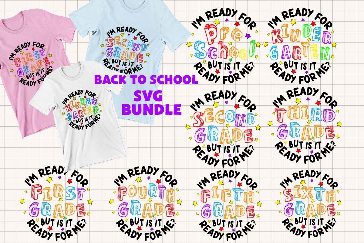I'm Ready to Go Back to School Bundle Graphic by BOO.design · Creative ...