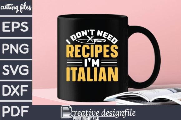 Italian Female Chef SVG Cut file by Creative Fabrica Crafts