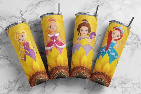 16 oz. Disney Princess Belle, Ariel, Moana & Sleeping Beauty Reusable  Plastic Favor Tumbler | Oriental Trading