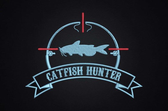 Catfish Hunter River Fishing Catfishing · Creative Fabrica