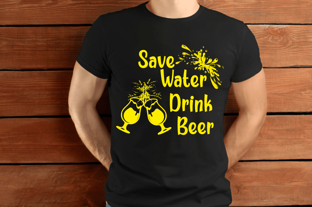 Save Water Drink Beer Unique SVG T-shirt Graphic by jfakhan1971 ...