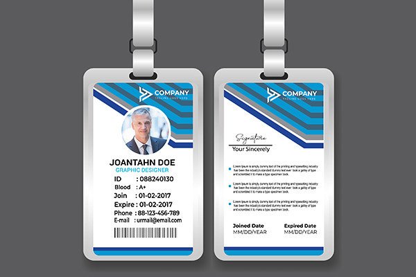Modern Company ID Card Design Template Graphic by designservicesworld ...