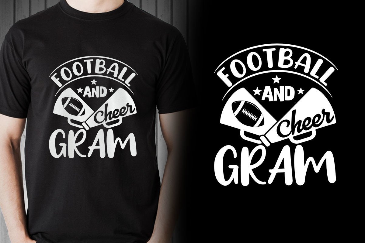 Football and Cheer Gram T-shirt Graphic by amerchshirts · Creative Fabrica
