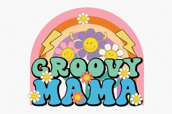 Retro Groovy Mama PNG Sublimation Graphic by designartist · Creative ...