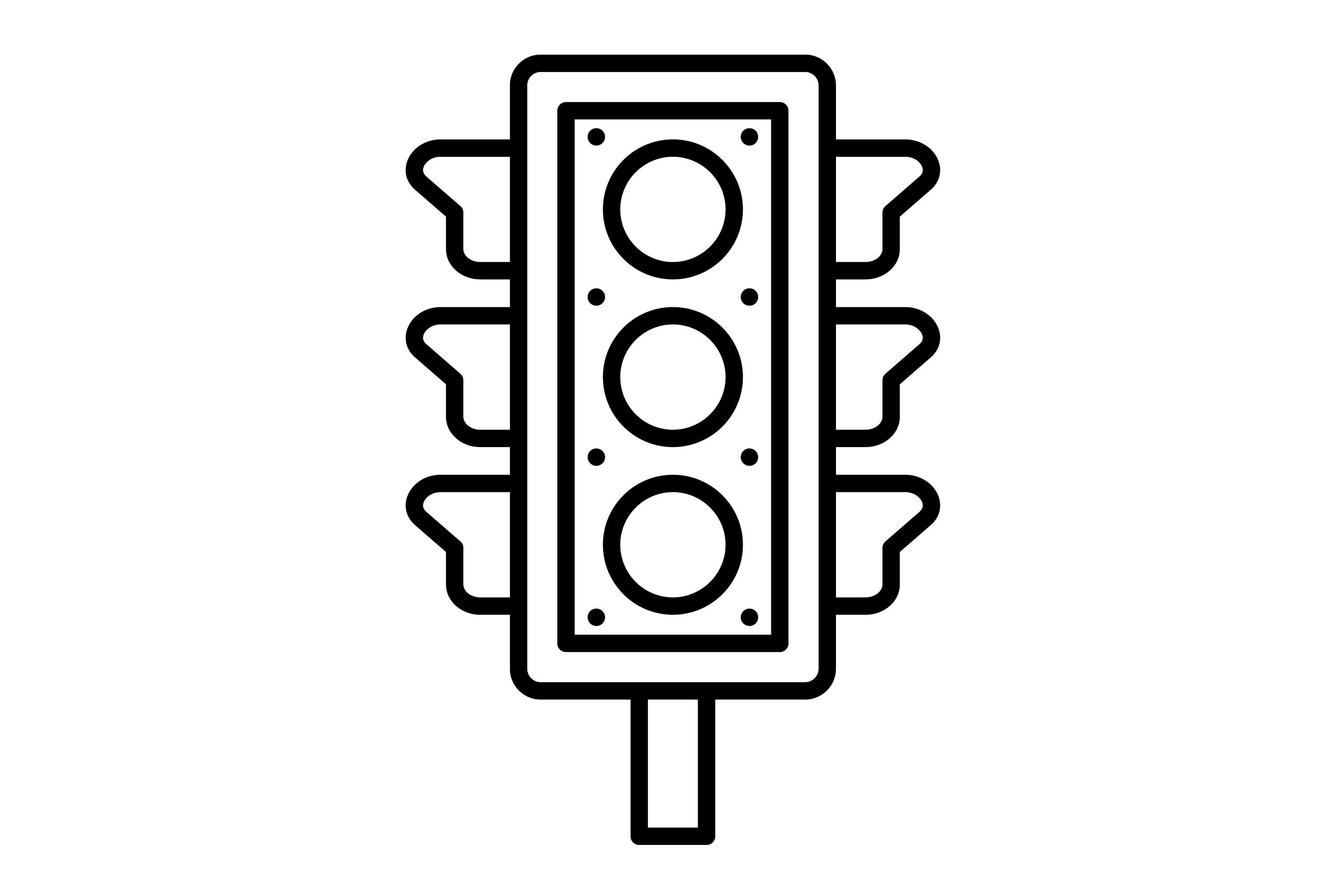traffic light outline