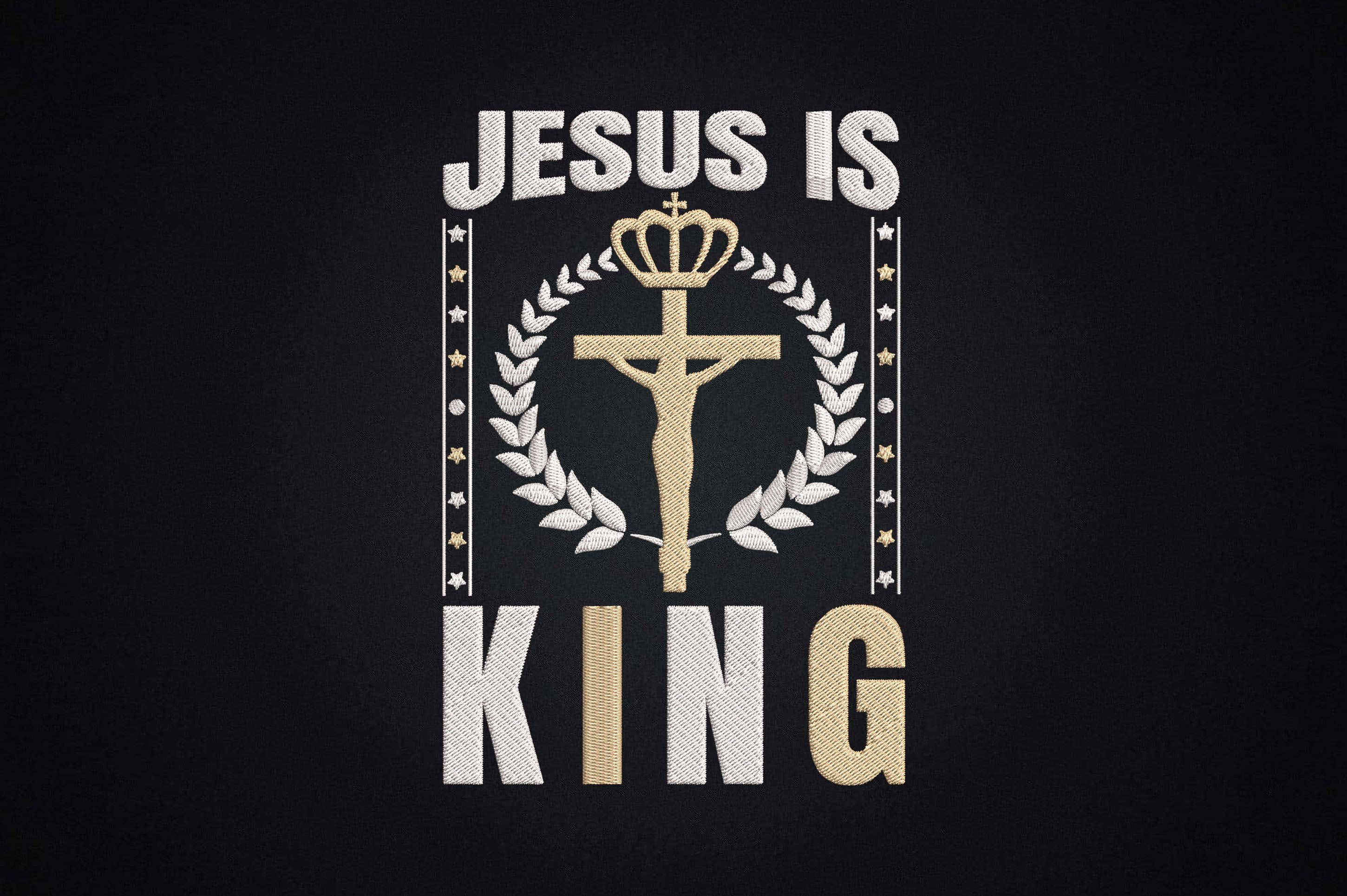 Jesus is King Christian · Creative Fabrica