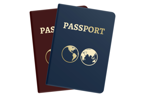 Realistic international passport