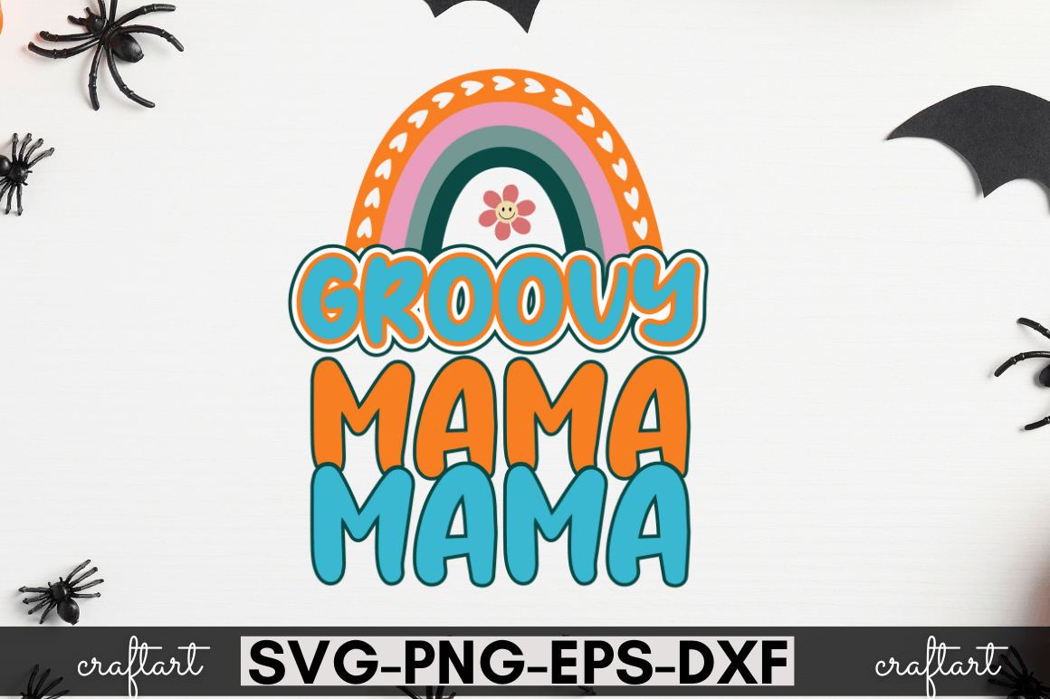 Groovy Mama SVG, Groovy Mama Graphic by CraftArt · Creative Fabrica