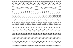 Stitch Lines. Stitched Seamless Pattern Graphic by yummybuum · Creative ...